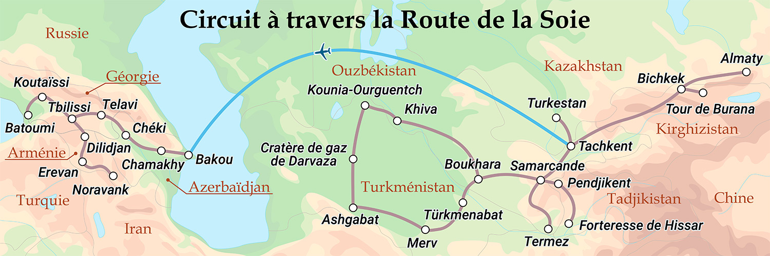 Circuits à travers la Route de la Soie